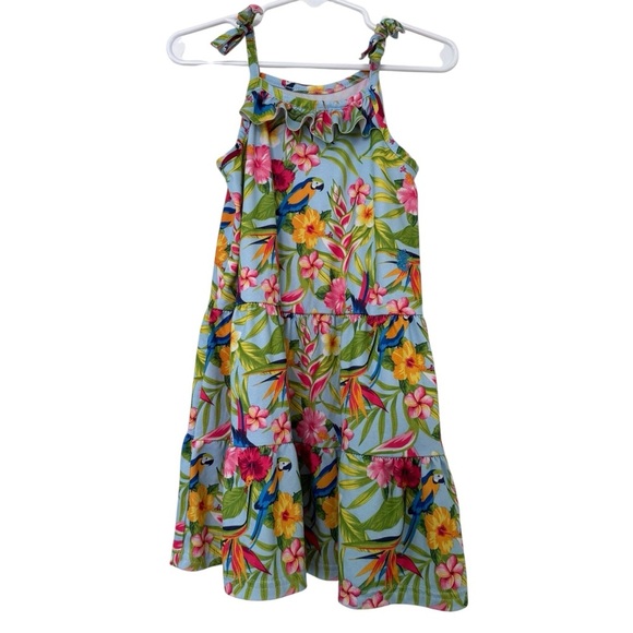 Tommy Bahama Tropical Hawaii Dress Sleeveless Flowy Soft Sleeveless Girls 3T - Picture 4 of 8